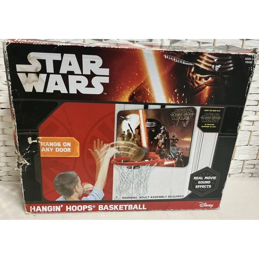 Star Wars Disney Hanging Hoops Basketball Game‎ NEW Open Box (See Desc)